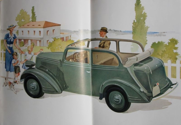 Opel 6 Zylinder Modelprogram 1936 Carbrochure (0582)
